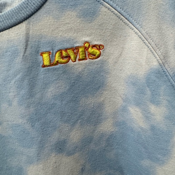 Levi's Light Blue Sweatshirt with Yellow Logo youth - Picture 5 of 5
